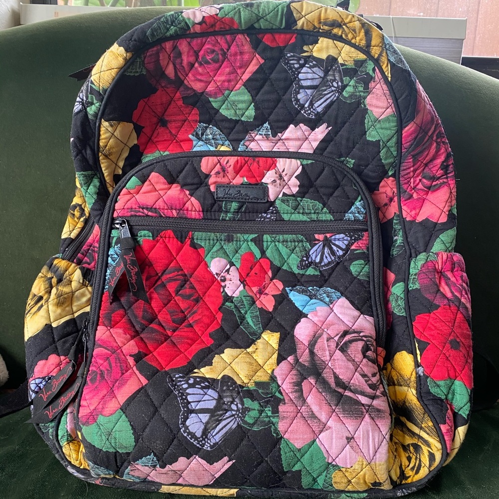 Vera Bradley Campus Backpack Havana Rose